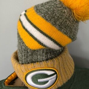 Green Bay Packers Kids Knit Beanie - Green and Yellow